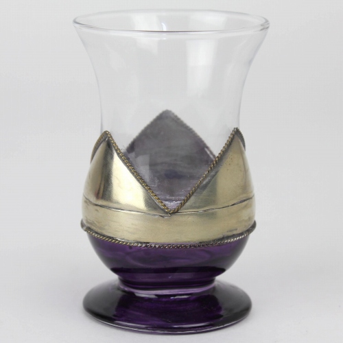 メタル装飾ペイントグラス 紫