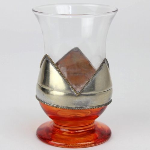 メタル装飾ペイントグラス オレンジ