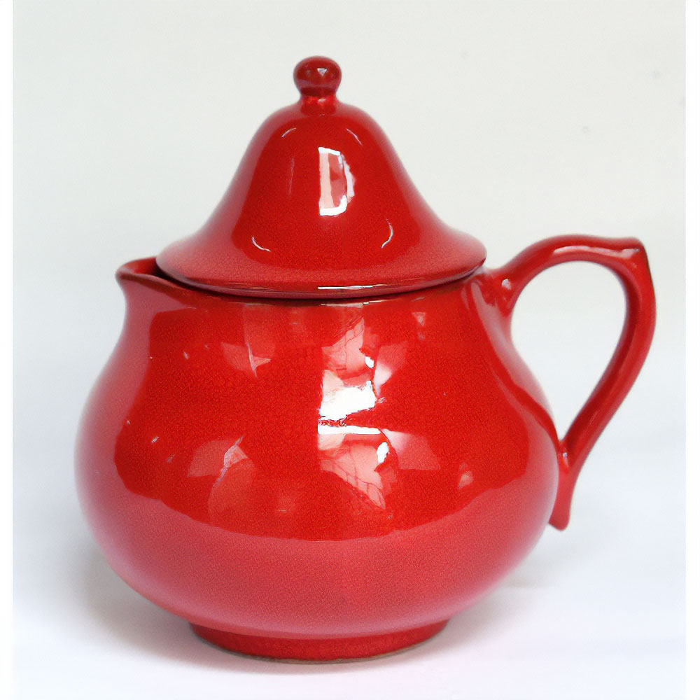 AKKAL 陶製ミルクポット H8.5 径7 赤