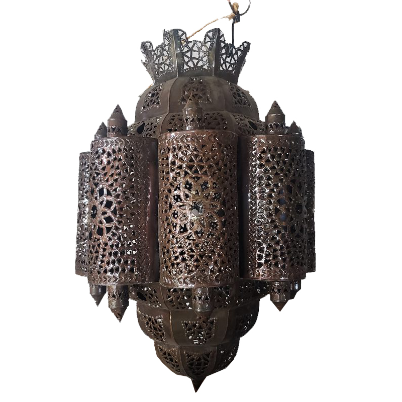 モロッコランプシェードブロンズ透かし ソケット別売 @25000→17500