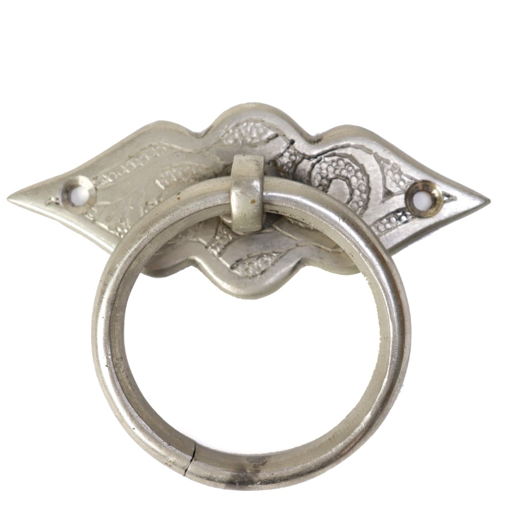 真鍮ドアノッカー シルバー 一点物