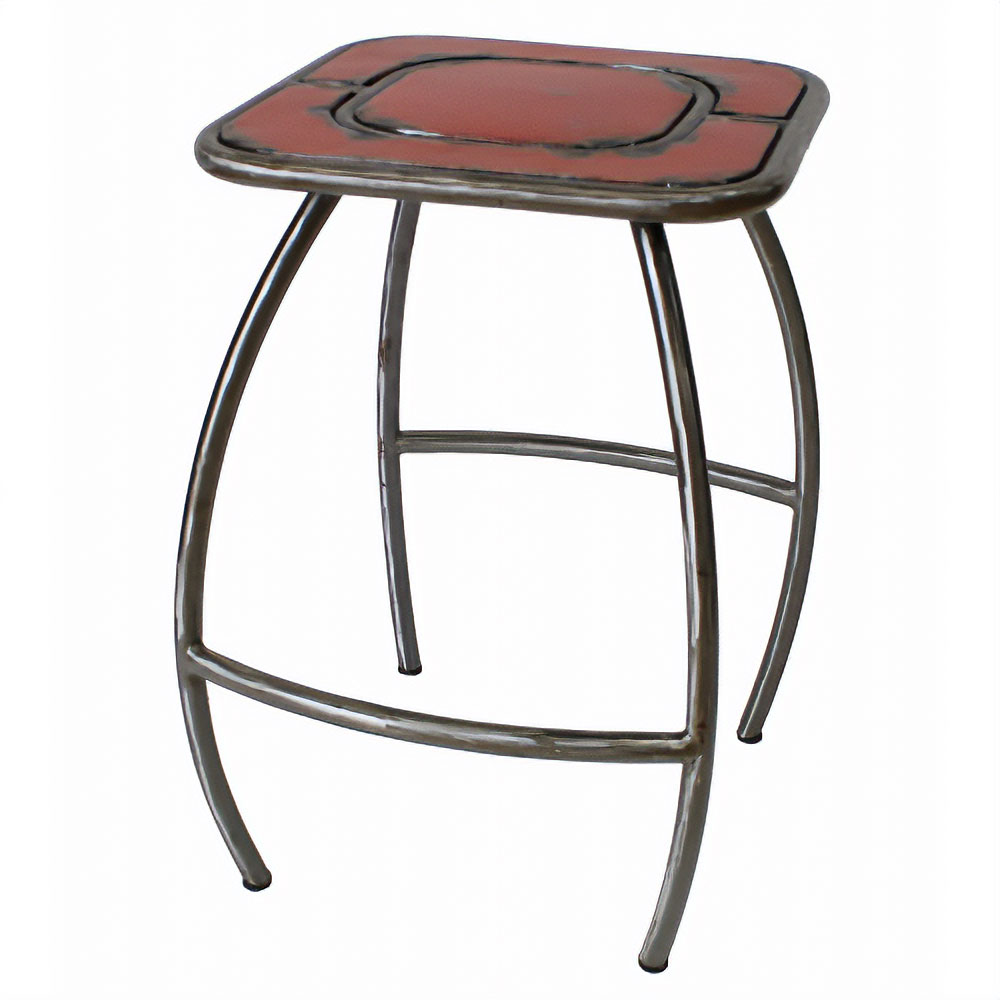 OUSMANE M'BAYE 鉄スツール  赤【送料別】