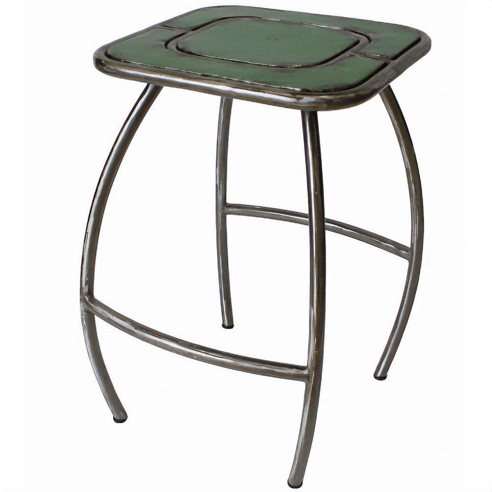 OUSMANE M'BAYE 鉄スツール  緑【送料別】