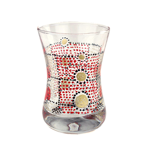 【SALE】NAAJ ドットペイント ミントティーグラス 赤 @2900→1600円