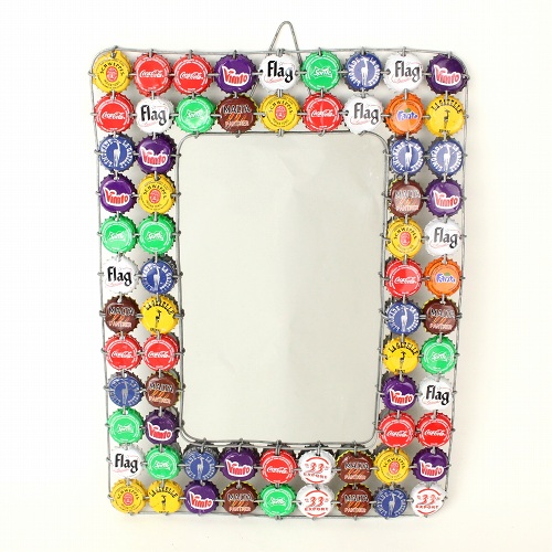 リサイクル王冠ミラー 大