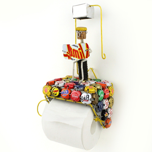 リサイクル王冠トイレットペーパーホルダー