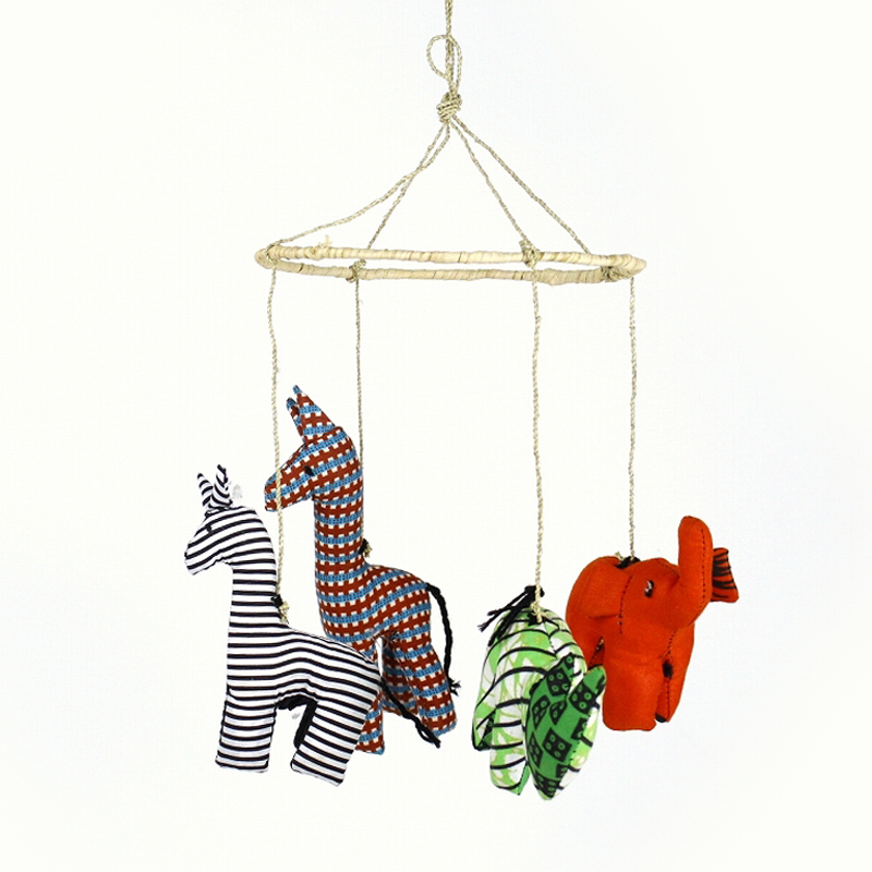 キテンゲ動物モビール カルーセル