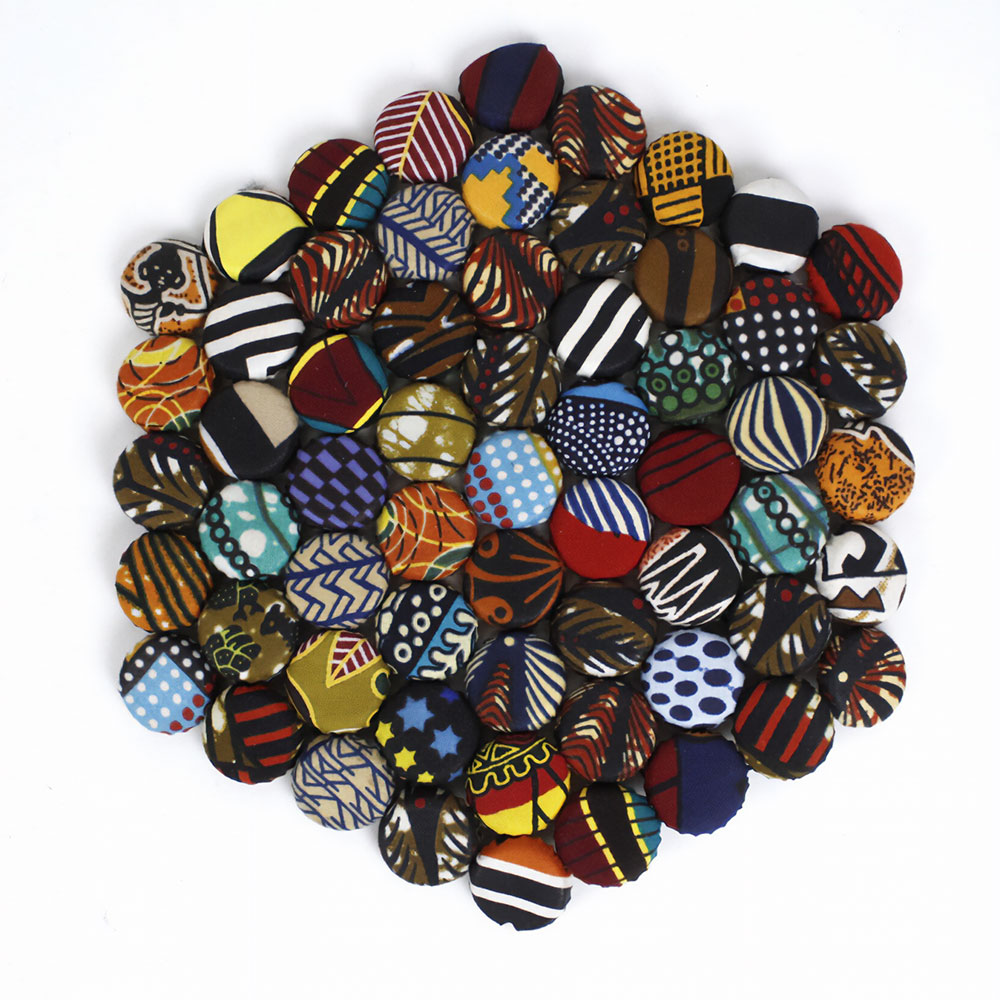 リサイクルキテンゲ王冠マット大