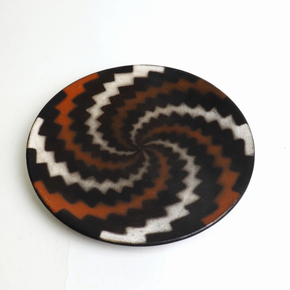 ムコノビエンタロ陶器 皿 大 渦 オレンジ 24SS一点物 @11000→8800