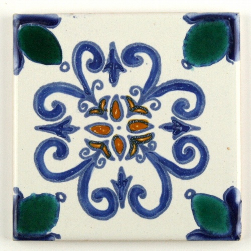 CARO ポルトガルアンティーク風タイル 10x10 薄 07