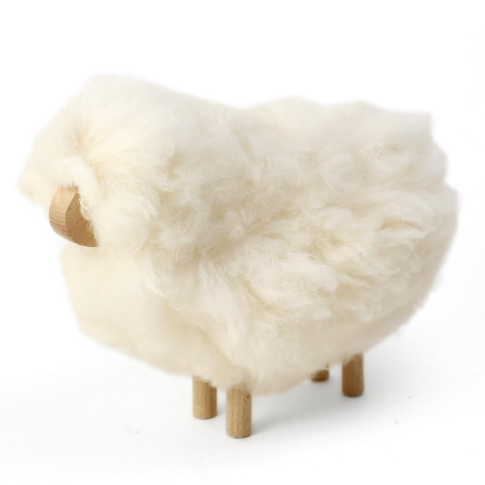 ふわふわヒツジ置物 小 25CM
