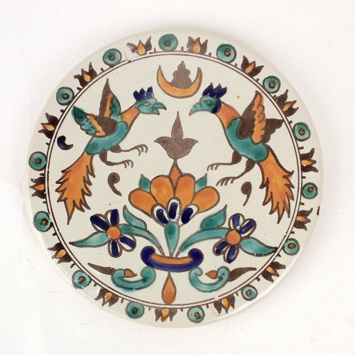 チュニジア手描き 鍋敷き 径20 07