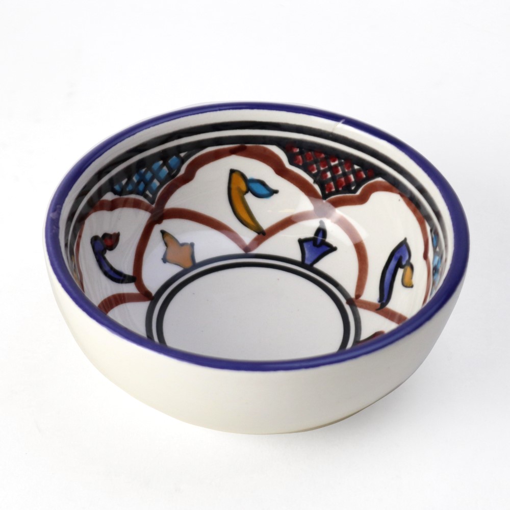 スラマ陶器 手描ボウル 02 小物入れ