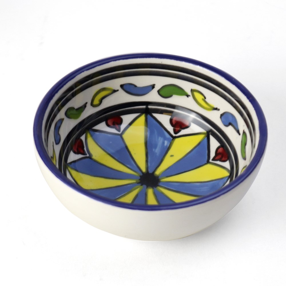 スラマ陶器 手描ボウル 05 小物入れ