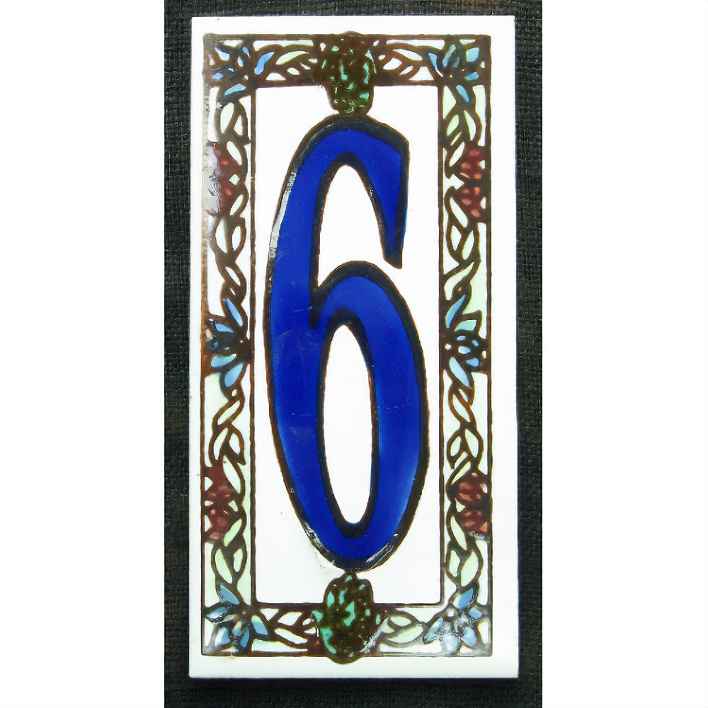 数字タイル 6  15x8 厚さ0.5