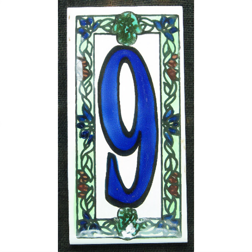 数字タイル 9  15x8 厚さ0.5