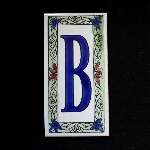 文字タイル額縁 B  15x7.5 厚さ0.5