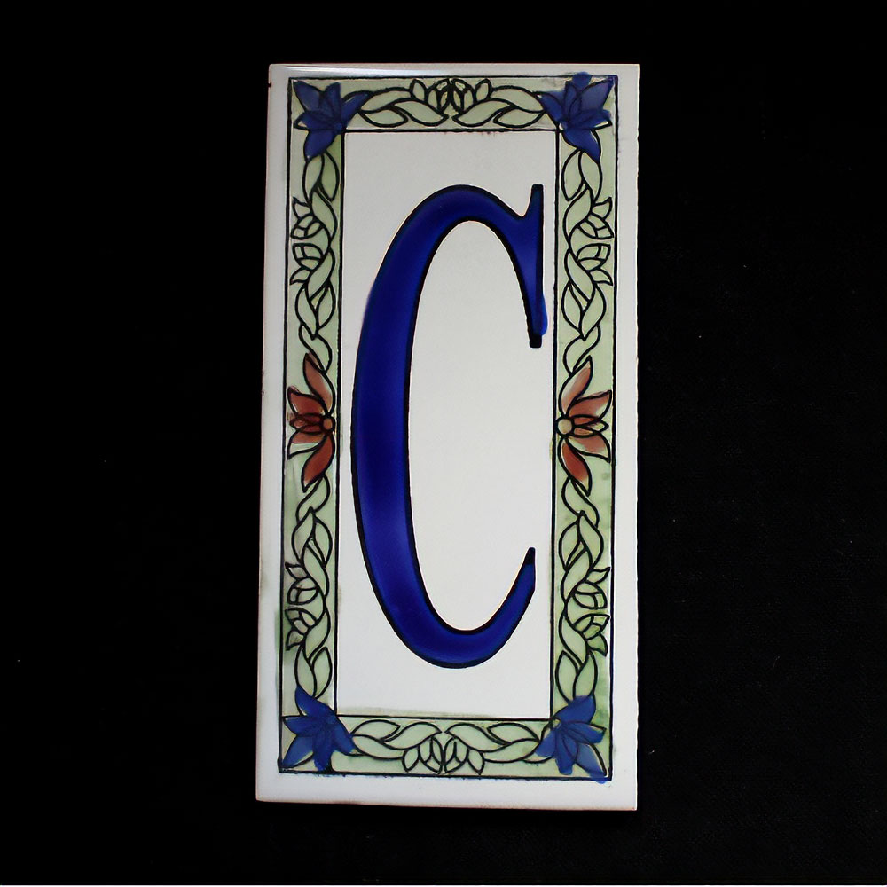 文字タイル額縁 C  15x7.5 厚さ0.5