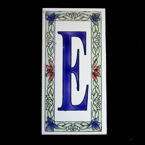 文字タイル額縁 E  15x7.5 厚さ0.5