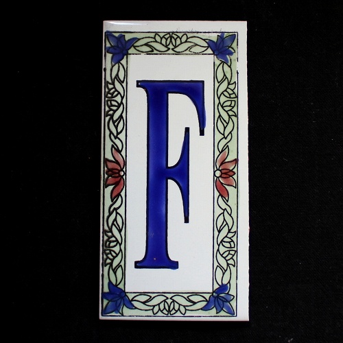 文字タイル額縁 F  15x7.5 厚さ0.5