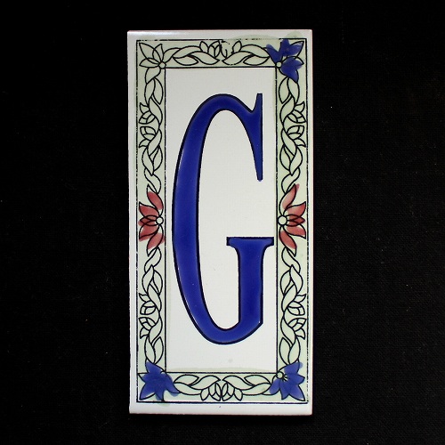 文字タイル額縁 G  15x7.5 厚さ0.5