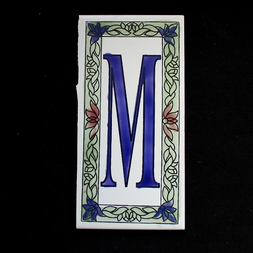 文字タイル額縁 M  15x7.5 厚さ0.5