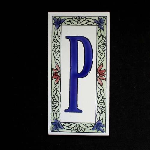 文字タイル額縁 P  15x7.5 厚さ0.5