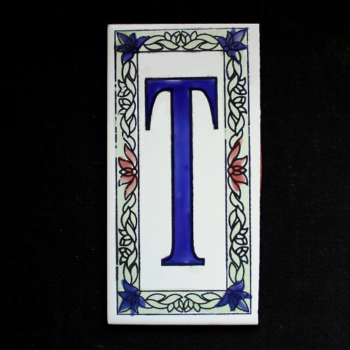 文字タイル額縁 T  15x7.5 厚さ0.5