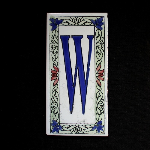 文字タイル額縁 W  15x7.5 厚さ0.5