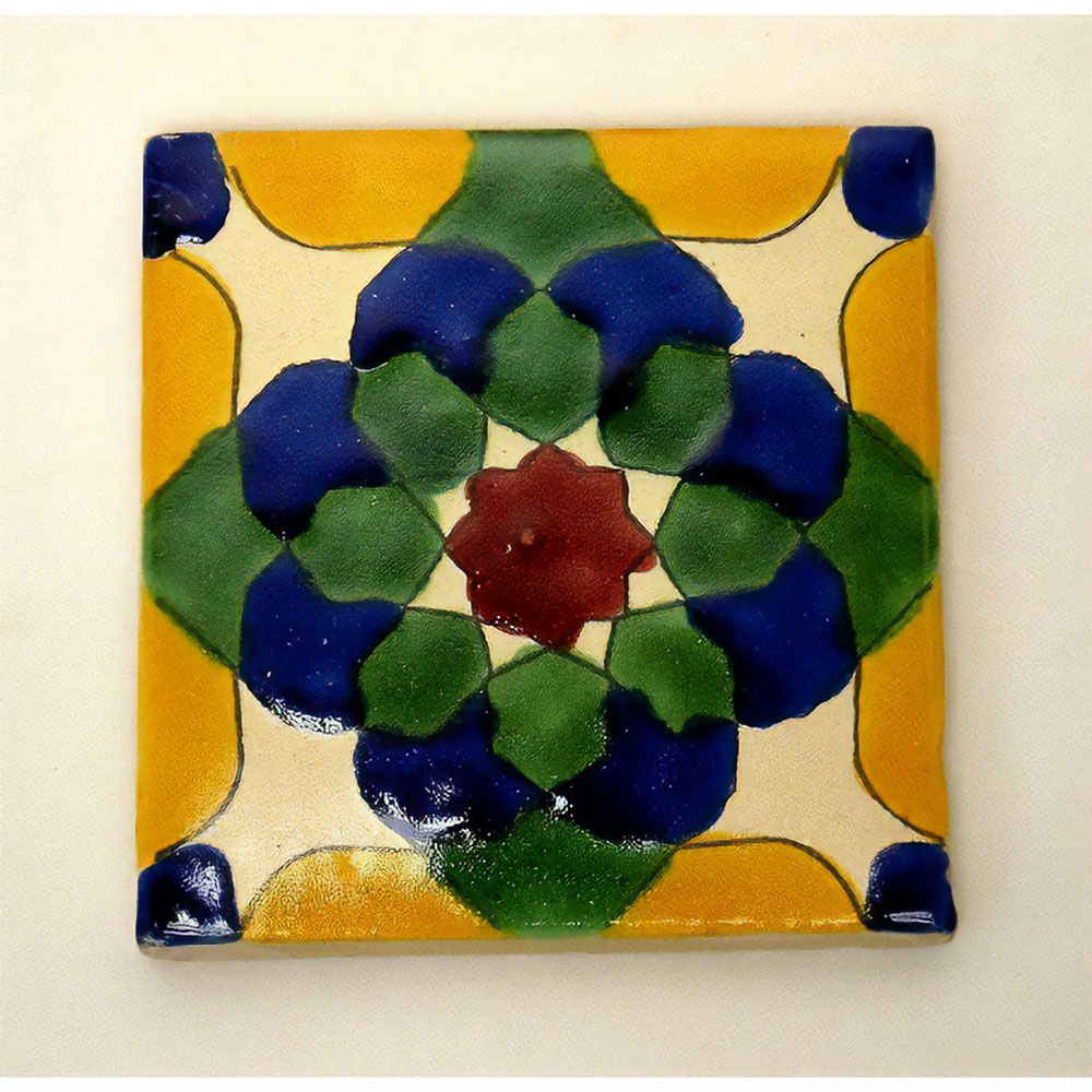 LA MAISON チュニジア手描きタイル 10x10 厚 04  GRAVE PRESID