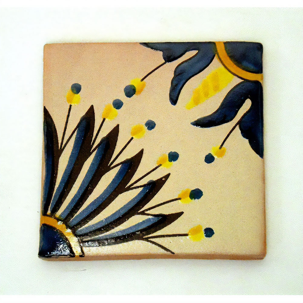 LA MAISON チュニジア手描きタイル 10x10 厚 13