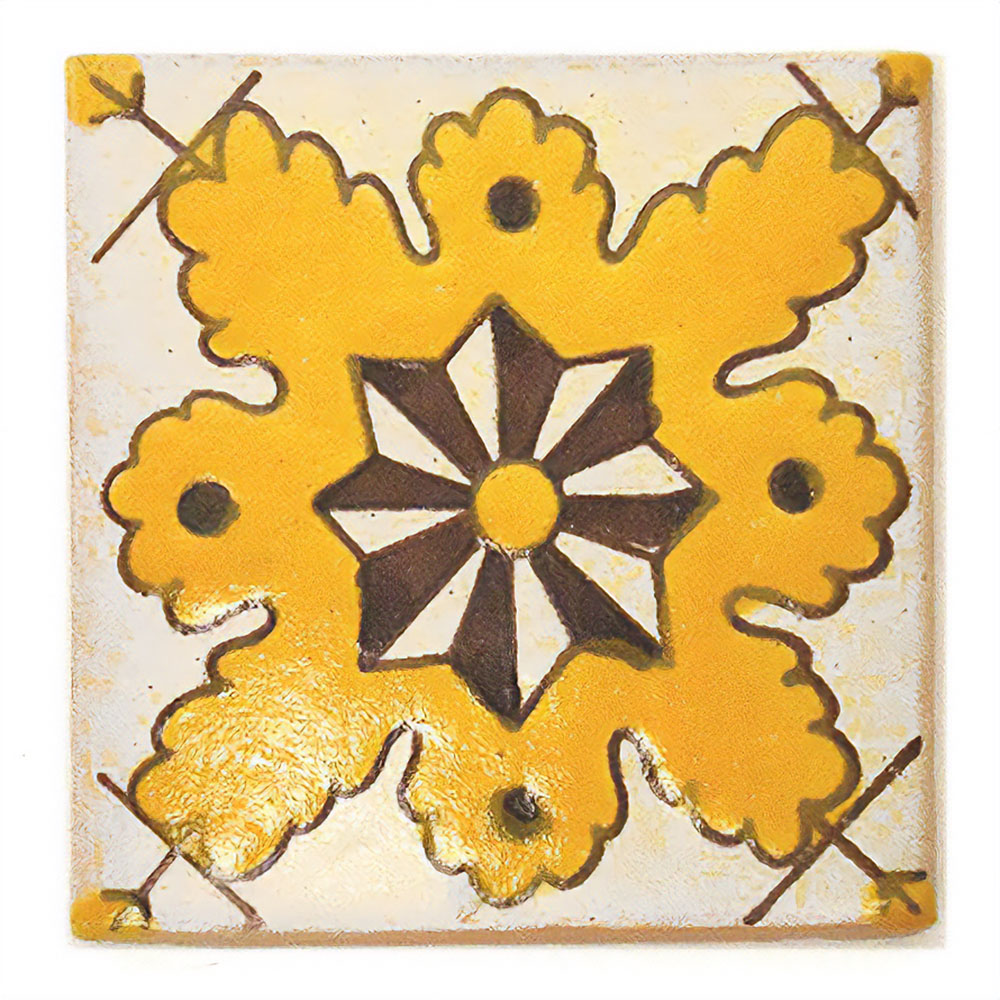 LA MAISON チュニジア手描きタイル 10x10 厚 17  PAW OF LIO