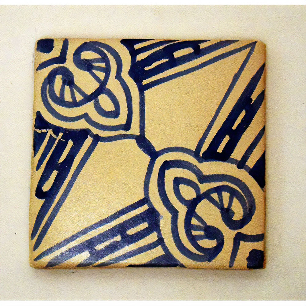 LA MAISON チュニジア手描きタイル 10x10 厚 19  KEBILIA