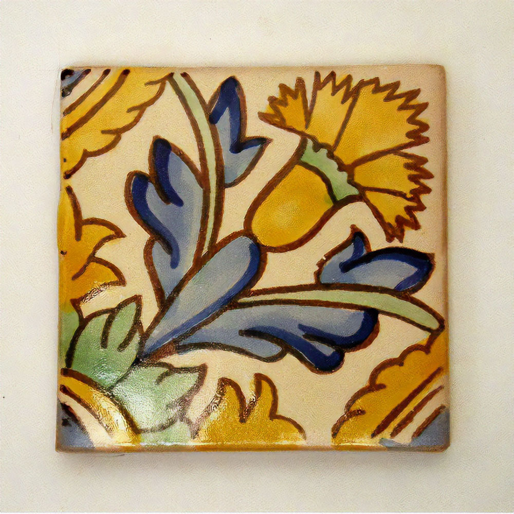 LA MAISON チュニジア手描きタイル 10x10 厚 21