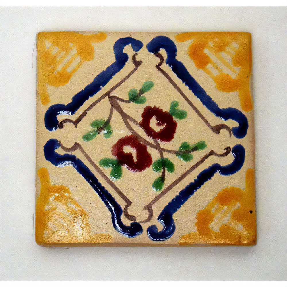 LA MAISON チュニジア手描きタイル 10x10 厚 23  LASRAM