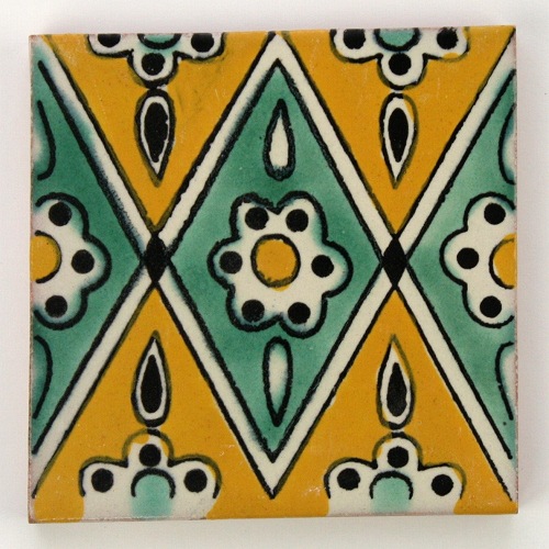 LA MAISON チュニジア手描きタイル 10x10 厚 08  CORTOBA