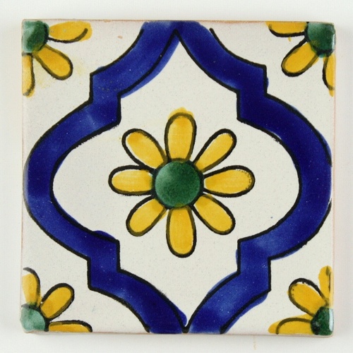 LA MAISON チュニジア手描きタイル 10x10 厚 26  AHWAZ21