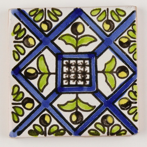 LA MAISON チュニジア手描きタイル 10x10 厚 32  JNEINA