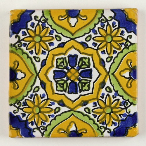 LA MAISON チュニジア手描きタイル 10x10 厚 33  SHAHRAZAD