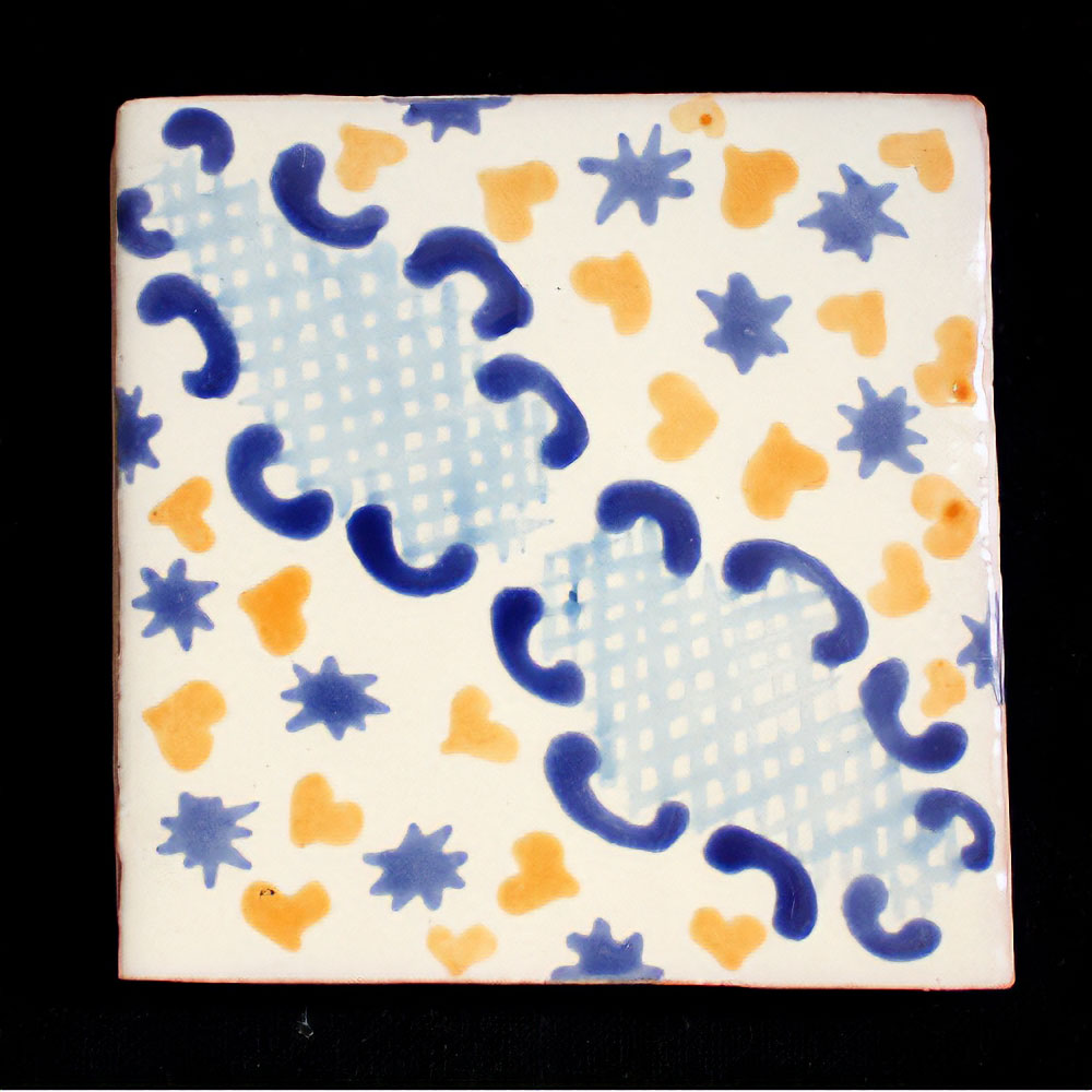 FETHI チュニジア手描きタイル  03 10x10 厚さ1