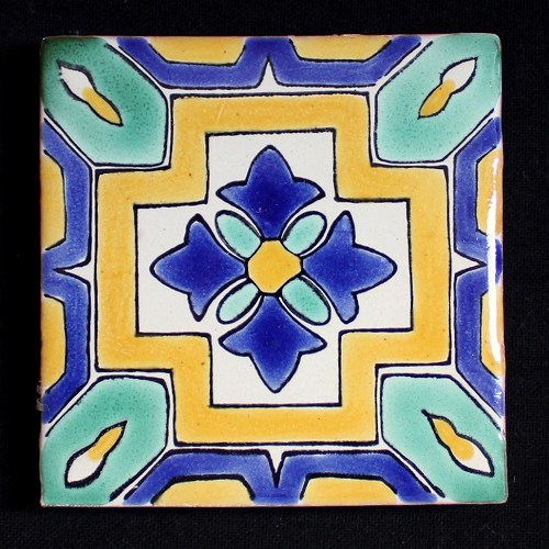 FETHI チュニジア手描きタイル  06 10x10 厚さ1