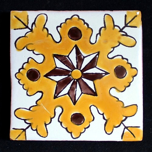 FETHI チュニジア手描きタイル  17 10x10 厚さ1