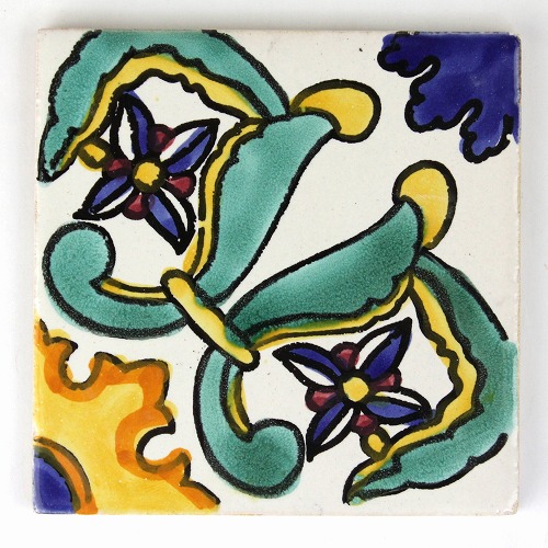 CARO チュニジア手描きタイル 10x10 薄 47