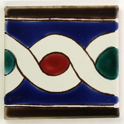 CARO チュニジア手描きタイル 10x10 薄 08