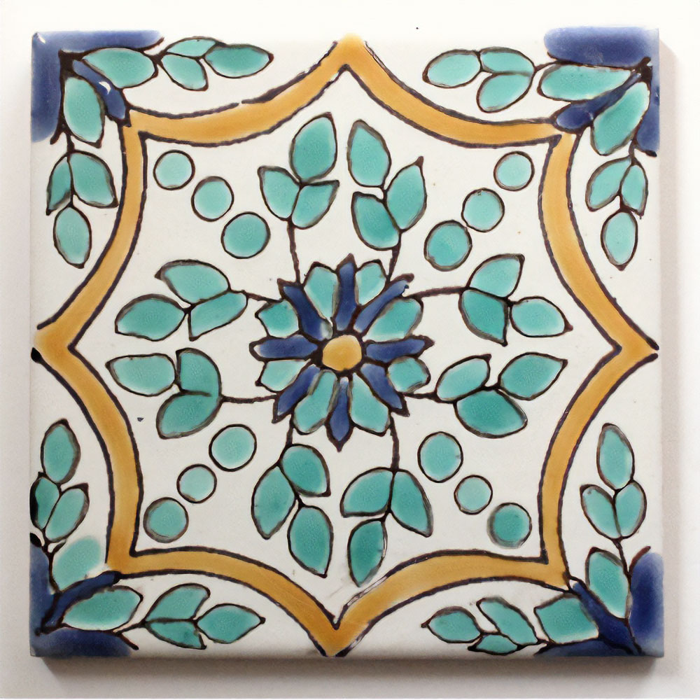 CARO チュニジア手描きタイル 10x10 薄 10