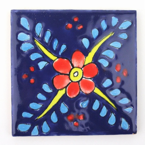 CARO チュニジア手描きタイル 10x10 薄 102