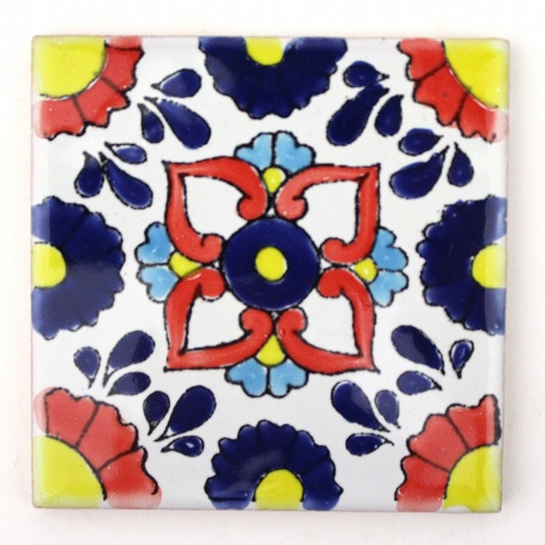 CARO チュニジア手描きタイル 10x10 薄 104