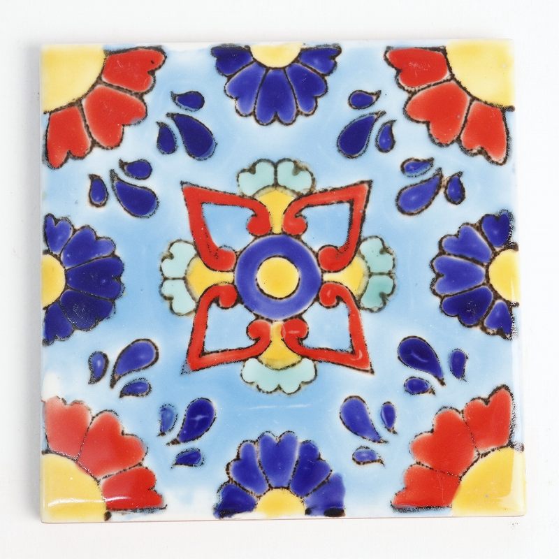 CARO チュニジア手描きタイル 10x10 薄 105