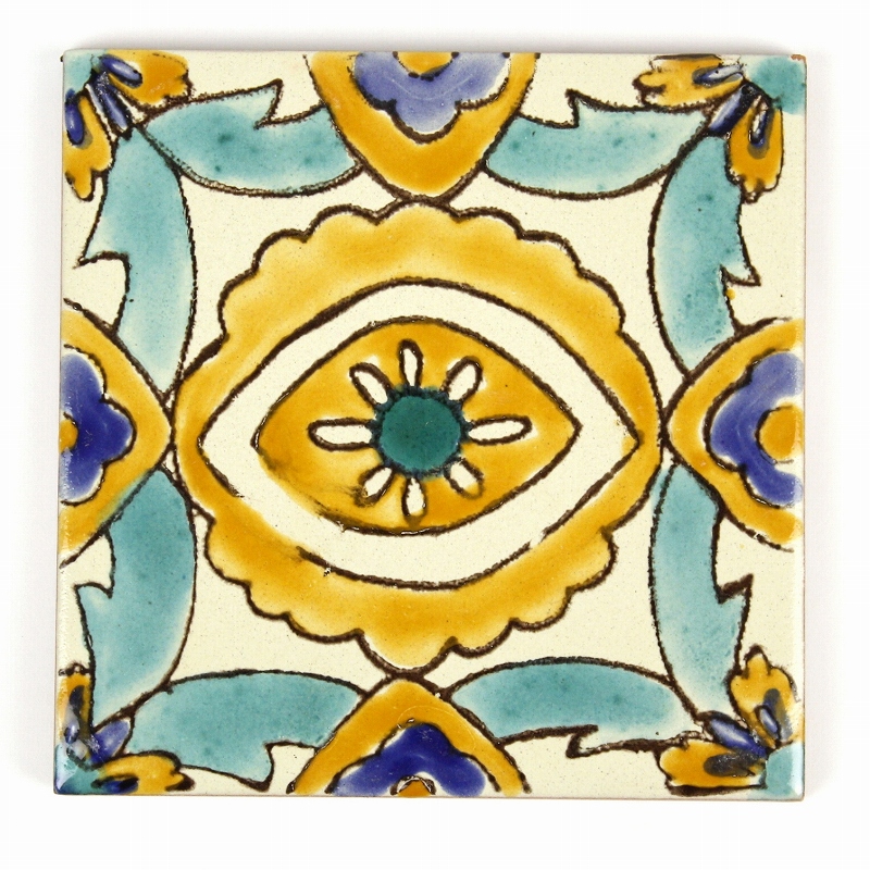 CARO チュニジア手描きタイル 10x10 薄 11