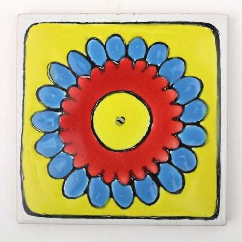 CARO チュニジア手描きタイル 10x10 薄 111